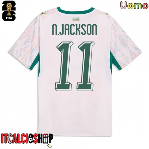 Senegal Nicolas Jackson #11 Prima Maglia Mondiali 2026 Manica Corta